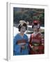 Apprentice Geisha (Maiko), Women Dressed in Traditional Costume, Kimono, Kyoto, Honshu, Japan-null-Framed Photographic Print