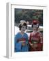 Apprentice Geisha (Maiko), Women Dressed in Traditional Costume, Kimono, Kyoto, Honshu, Japan-null-Framed Photographic Print