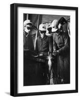 Apprentice Miners Being Trained in Derbyshire-Henry Grant-Framed Photographic Print