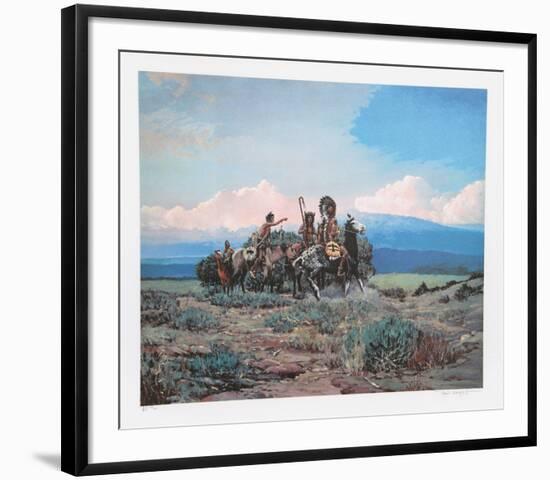 Approach of a Rider-Noel Daggett-Framed Limited Edition