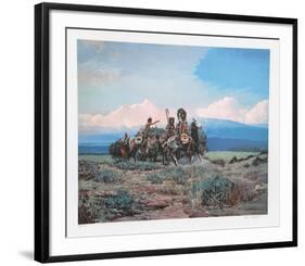 Approach of a Rider-Noel Daggett-Framed Limited Edition