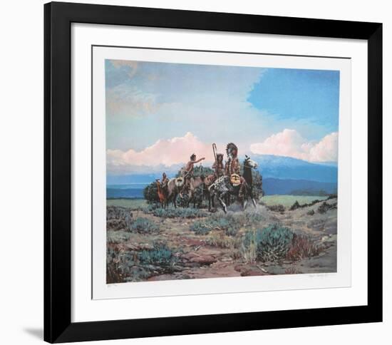 Approach of a Rider-Noel Daggett-Framed Limited Edition