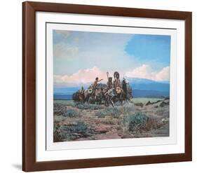 Approach of a Rider-Noel Daggett-Framed Limited Edition