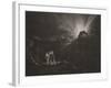 Approach of the Archangel Michael, C.1827 (Mezzotint)-John Martin-Framed Giclee Print