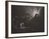 Approach of the Archangel Michael, C.1827 (Mezzotint)-John Martin-Framed Giclee Print