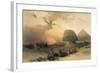 Approach of the Simoom, Desert of Giza-David Roberts-Framed Giclee Print