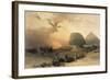 Approach of the Simoom, Desert of Giza-David Roberts-Framed Giclee Print