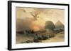 Approach of the Simoom, Desert of Giza-David Roberts-Framed Giclee Print