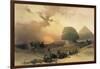 Approach of the Simoom, Desert of Giza-David Roberts-Framed Giclee Print