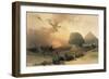 Approach of the Simoom, Desert of Giza-David Roberts-Framed Giclee Print