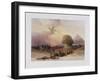 Approach of the Simoom. Desert of Gizeh, from 'Egypt and Nubia)-David Roberts-Framed Giclee Print