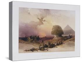 Approach of the Simoom. Desert of Gizeh, from 'Egypt and Nubia)-David Roberts-Stretched Canvas