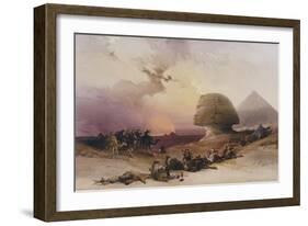 Approach of the Simoom-David Roberts-Framed Giclee Print