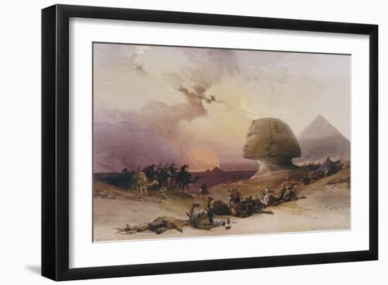 Approach of the Simoom-David Roberts-Framed Giclee Print