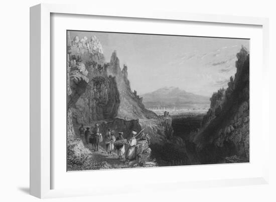 Approach to Antioch, the Ancient Anathoth, from Aleppo-William Henry Bartlett-Framed Giclee Print