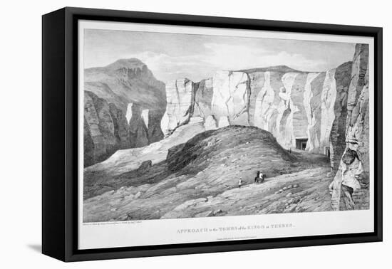 Approach to the Tombs of the Kings at Thebes, 19th Century-George Barnard-Framed Stretched Canvas