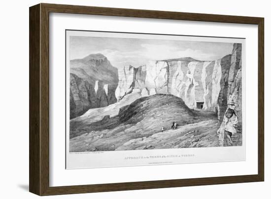 Approach to the Tombs of the Kings at Thebes, 19th Century-George Barnard-Framed Giclee Print