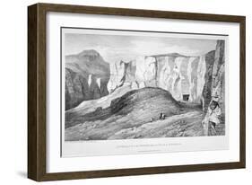 Approach to the Tombs of the Kings at Thebes, 19th Century-George Barnard-Framed Giclee Print