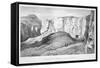 Approach to the Tombs of the Kings at Thebes, 19th Century-George Barnard-Framed Stretched Canvas