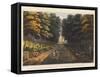 Approach to the Village of Waterloo-James Rouse-Framed Stretched Canvas