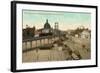 Approach to Williamsburg Bridge, New York City-null-Framed Art Print