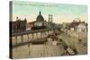 Approach to Williamsburg Bridge, New York City-null-Stretched Canvas