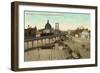Approach to Williamsburg Bridge, New York City-null-Framed Art Print