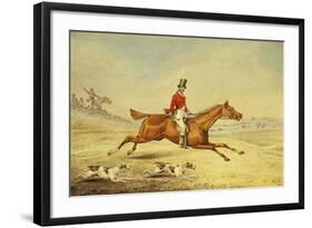 Approaching a Ditch-Henry Thomas Alken-Framed Giclee Print