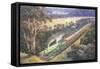 Approaching Cowan Bank-John Bradley-Framed Stretched Canvas