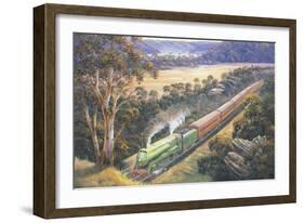 Approaching Cowan Bank-John Bradley-Framed Giclee Print