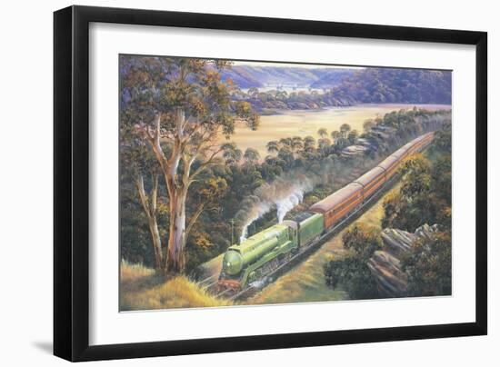 Approaching Cowan Bank-John Bradley-Framed Giclee Print