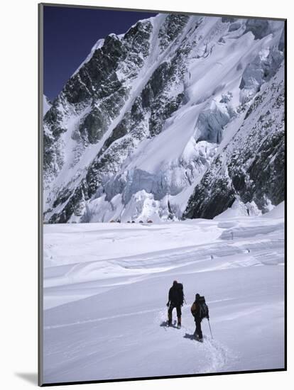 Approaching High Camp, Everest-Michael Brown-Mounted Photographic Print