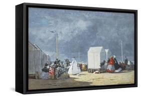 Approaching Storm, 1864-Eugene Louis Boudin-Framed Stretched Canvas
