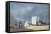 Approaching Storm, 1864-Eugene Louis Boudin-Framed Stretched Canvas