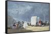 Approaching Storm, 1864-Eugene Louis Boudin-Framed Stretched Canvas