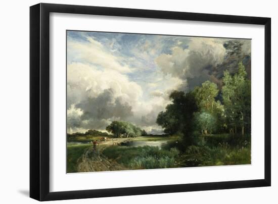 Approaching Storm Clouds-Frederick Arthur Bridgman-Framed Giclee Print