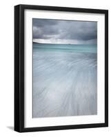 Approaching Storm over West Beach, Berneray, Outer Hebrides, Scotland-Stewart Smith-Framed Photographic Print