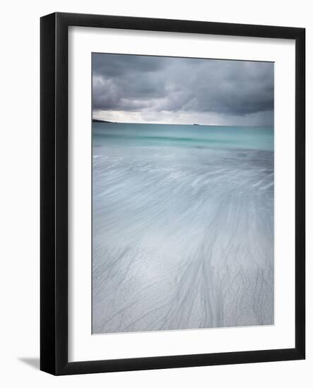 Approaching Storm over West Beach, Berneray, Outer Hebrides, Scotland-Stewart Smith-Framed Photographic Print