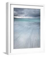 Approaching Storm over West Beach, Berneray, Outer Hebrides, Scotland-Stewart Smith-Framed Photographic Print