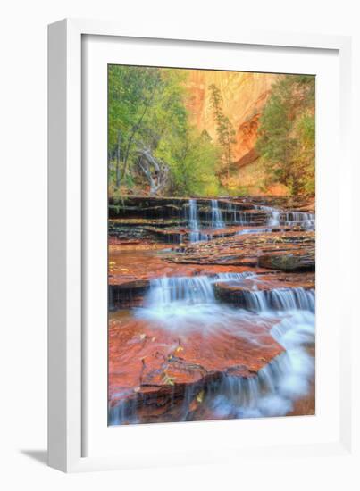 Approaching The Subway in Autumn, Zion National Park-Vincent James-Framed Photographic Print