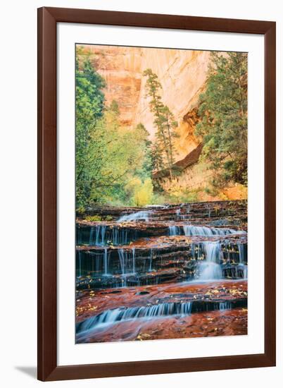 Approaching the Subway in Autumn, Zion, Southern Utah-Vincent James-Framed Photographic Print