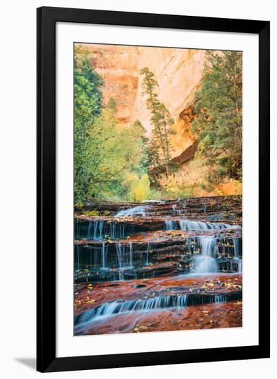 Approaching the Subway in Autumn, Zion, Southern Utah-Vincent James-Framed Photographic Print