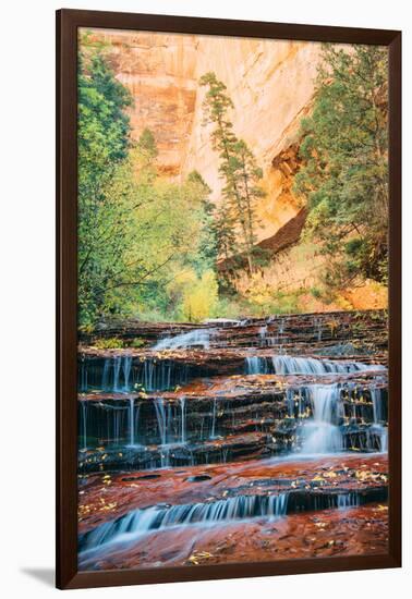 Approaching the Subway in Autumn, Zion, Southern Utah-Vincent James-Framed Photographic Print