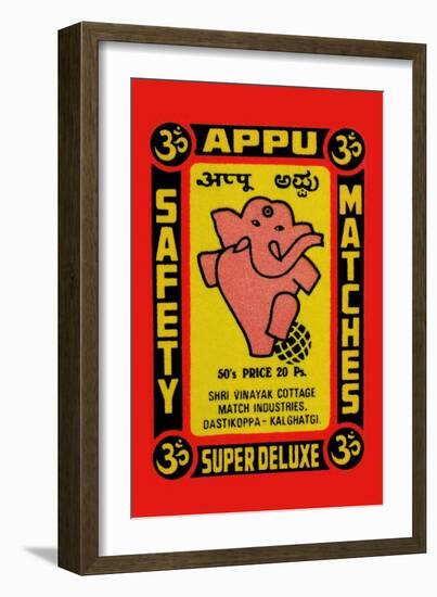 Appu Safety Matches-null-Framed Art Print