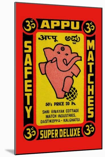 Appu Safety Matches-null-Mounted Art Print
