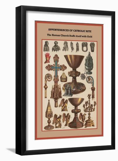 Appurtenances of Catholic Rite-Friedrich Hottenroth-Framed Art Print