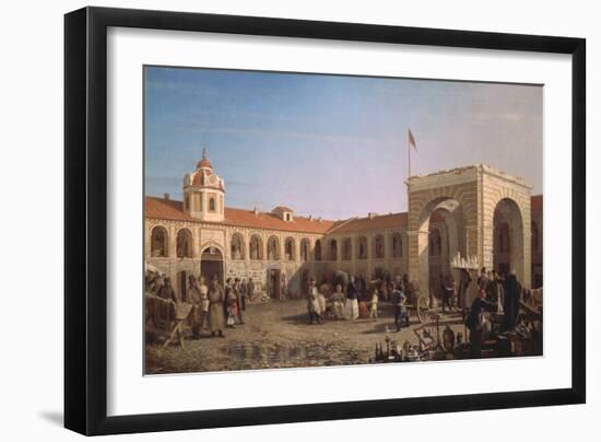 Apraksin Market in St. Petersburg, 1862-Pyotr Petrovich Vereshchagin-Framed Giclee Print