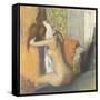 Aprés le bain, femme s'essuyant la nuque-Edgar Degas-Framed Stretched Canvas