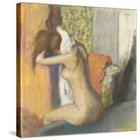 Aprés le bain, femme s'essuyant la nuque-Edgar Degas-Stretched Canvas