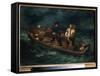 Apres Le Naufrage  (After a Shipwreck) (Aussi Appeles  Naufrages Abandonnes Dans Un Canot ) Les Re-Ferdinand Victor Eugene Delacroix-Framed Stretched Canvas